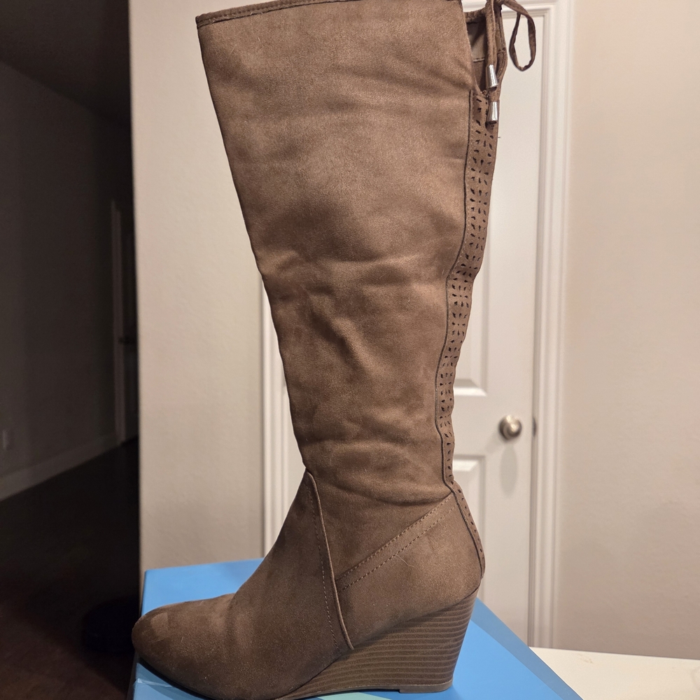 XOXO Wedge Boots